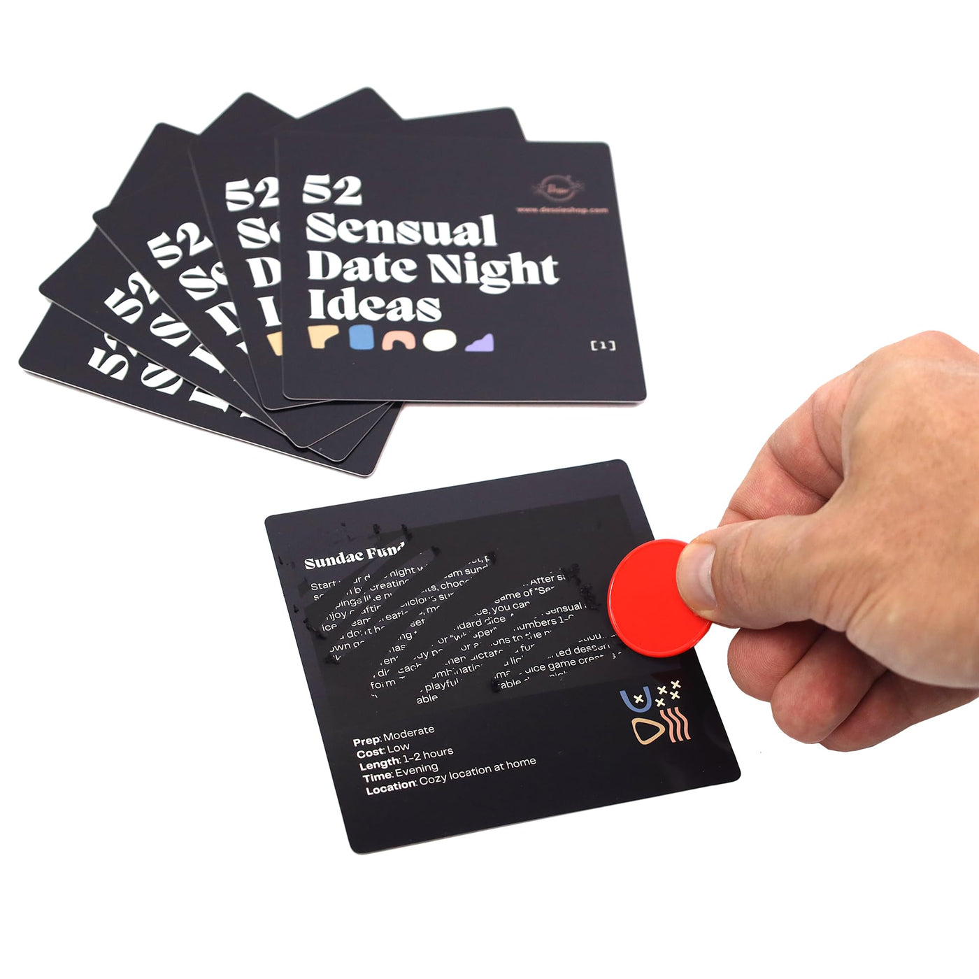 Dessie 52 Scratch-Off Date Night Ideas with 100 Conversation Starters & Couples Dice