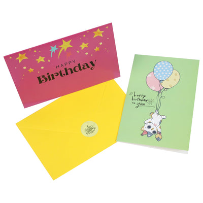 Dessie® 120 Happy Birthday Cards with Unique Designs and Birthday Wishes Inside, 4” x 6”