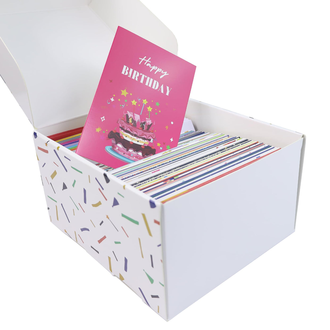 Dessie® 80 Happy Birthday Greeting Cards with Unique Designs and Birthday Wishes, 4”x 6”