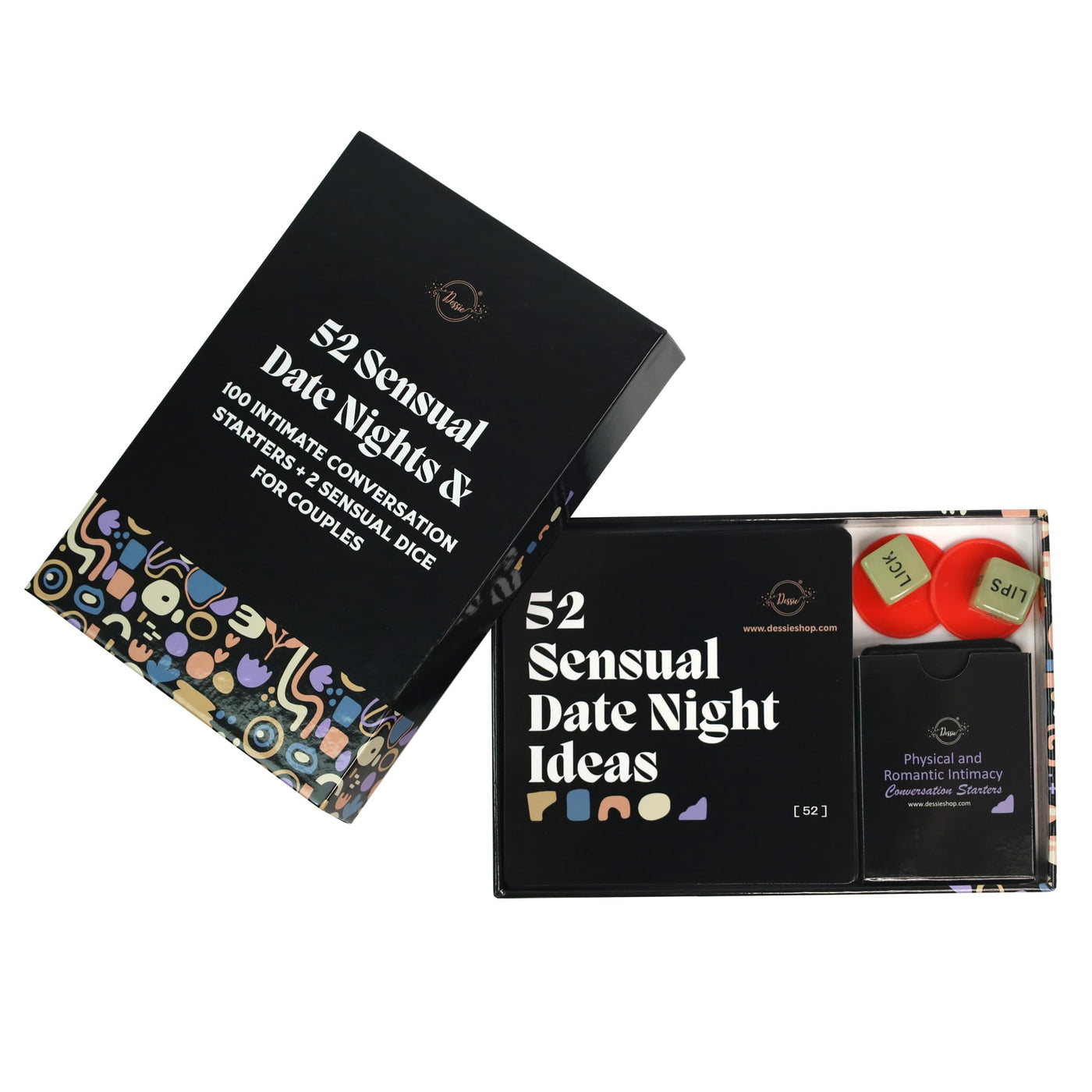 Dessie 52 Scratch-Off Date Night Ideas with 100 Conversation Starters & Couples Dice