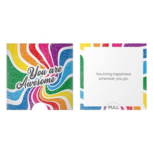 Dessie® 40 Motivational Cards with “You Are Awesome” Inspirational Messages, 2.5” x 2.5”