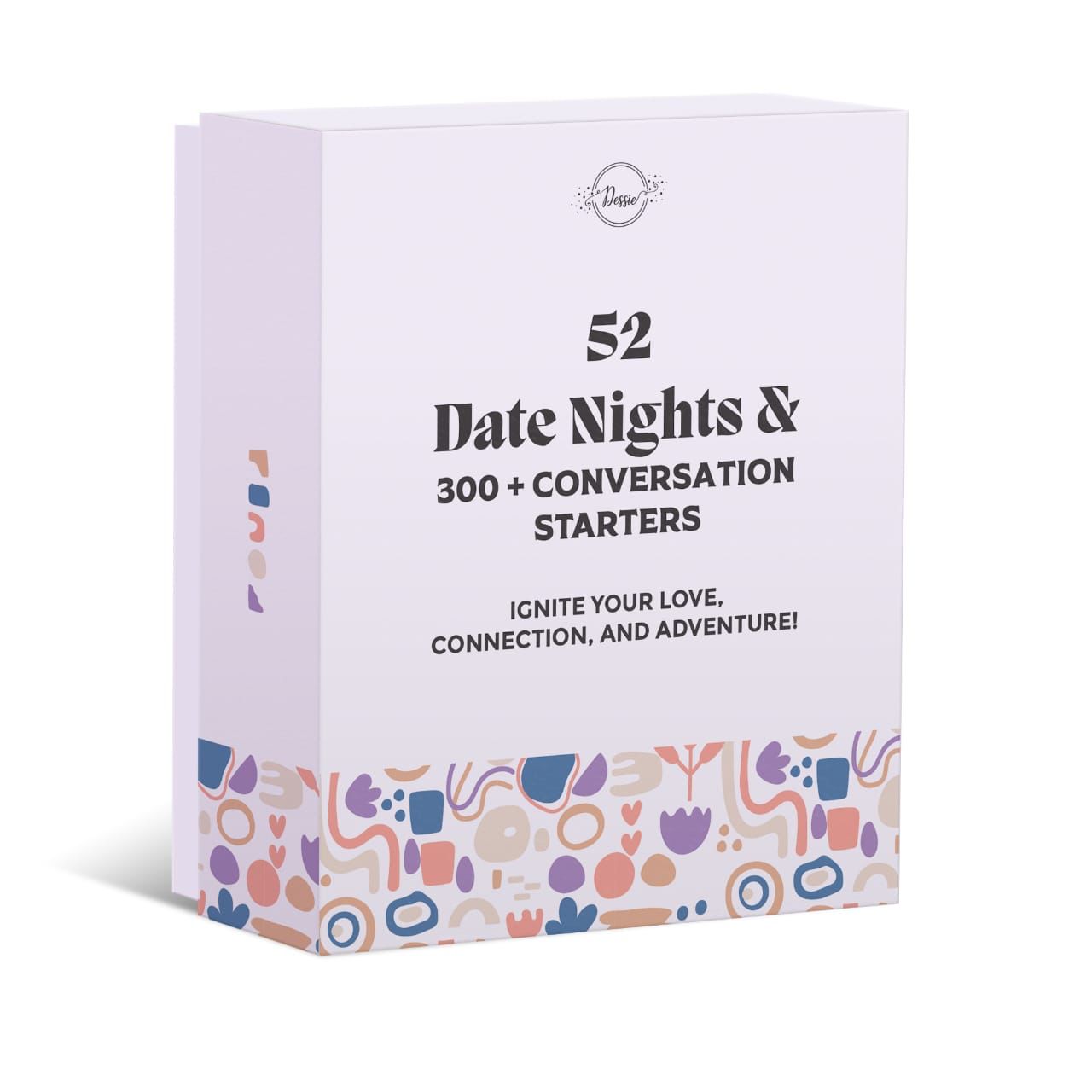 Dessie® 52 Date Night Activity Cards 300 Conversation Starter Questions Couples Game Box