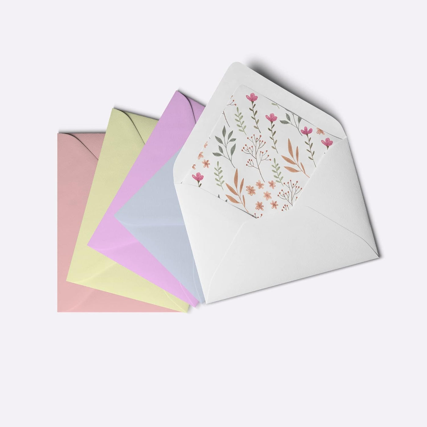 Dessie® 100 Unique Blank Floral Note Cards with Envelopes 4” x 6”