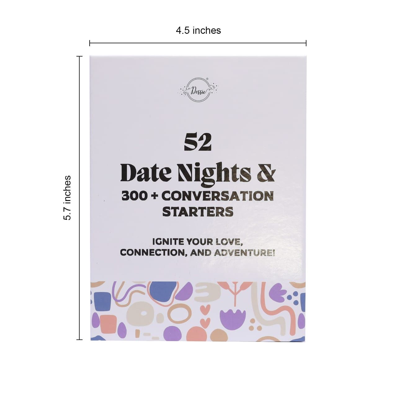 Dessie® 52 Date Night Activity Cards 300 Conversation Starter Questions Couples Game Box