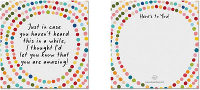 Dessie® 60 Inspirational Pocket Cards with You Are Awesome Message, 3.5” x 3.5”