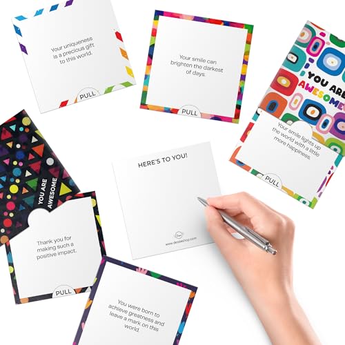 Dessie® 40 Motivational Cards with “You Are Awesome” Inspirational Messages, 2.5” x 2.5”