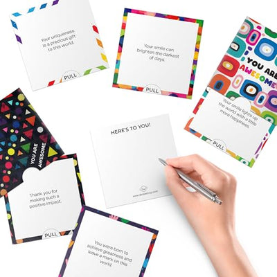 Dessie® 40 Motivational Cards with “You Are Awesome” Inspirational Messages, 2.5” x 2.5”