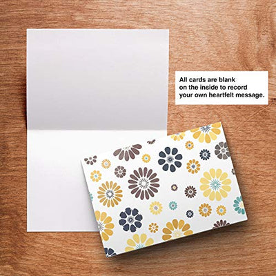 Dessie® 100 Blank Greeting Cards and Envelopes with Unique Designs for All Occasions, 4” x 6”