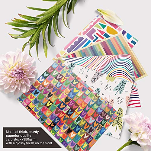 Dessie® 50 Blank Greeting Cards and Envelopes with Unique Designs for All Occasions, 4” x 6”